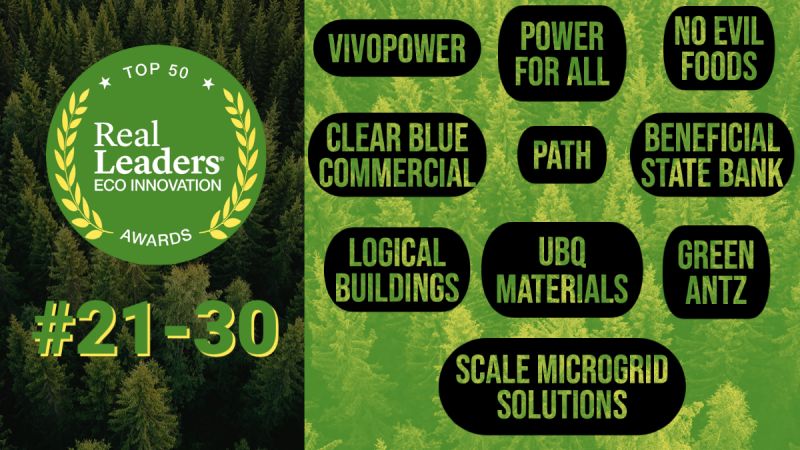 UBQ Wins 2022 Real Leaders Eco Innovation Award.