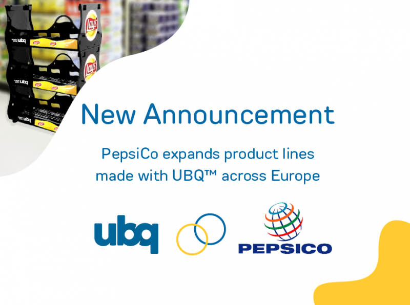 PepsiCo Extends Use of UBQ™ from Logistics Pallets to Point of Sale in New Effort to Unlock Sustainability Across Supply Chain