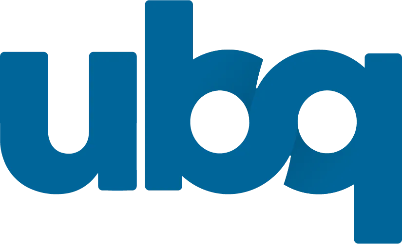 UBQ blue transparent logo.