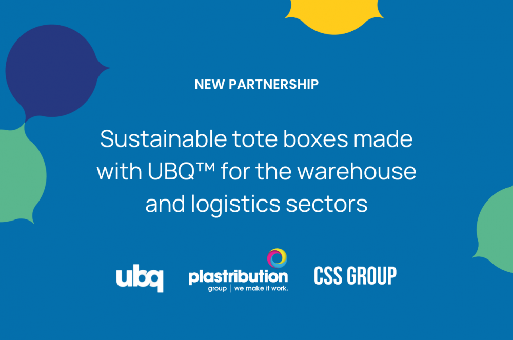 Plastribution and Casting Support Systems (CSS) Group Turn to UBQ Materials to Produce Eco-Conscious Tote Boxes