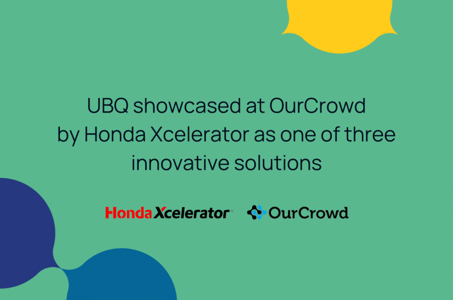UBQ Materials Presents Sustainable Manufacturing Opportunity for Automotive Industry at OurCrowd Global Investor Summit with Honda Xcelerator