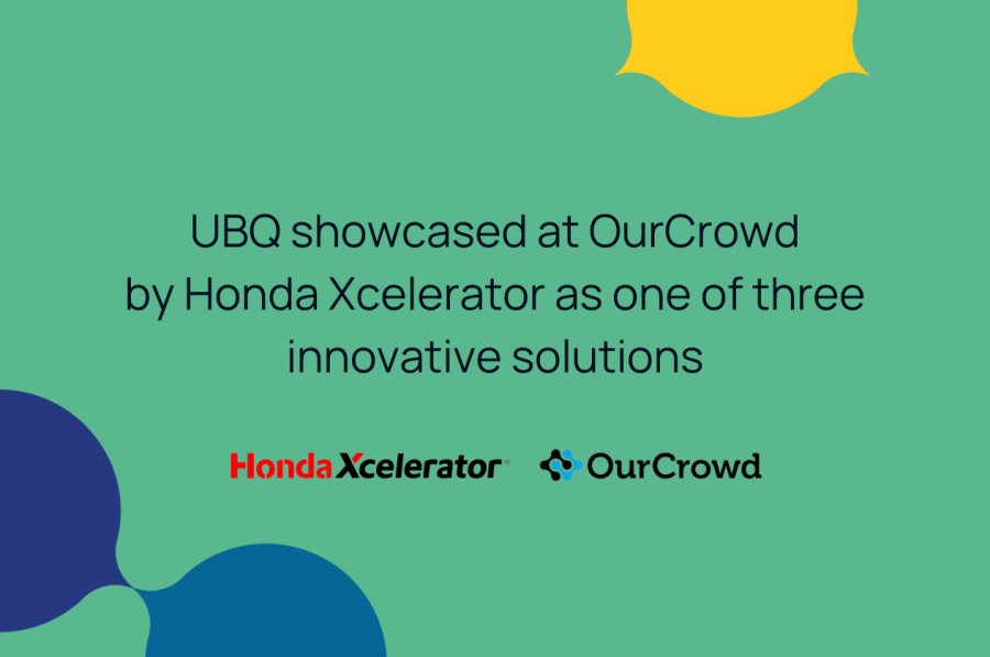 UBQ Materials Presents Sustainable Manufacturing Opportunity for Automotive Industry at OurCrowd Global Investor Summit with Honda Xcelerator.